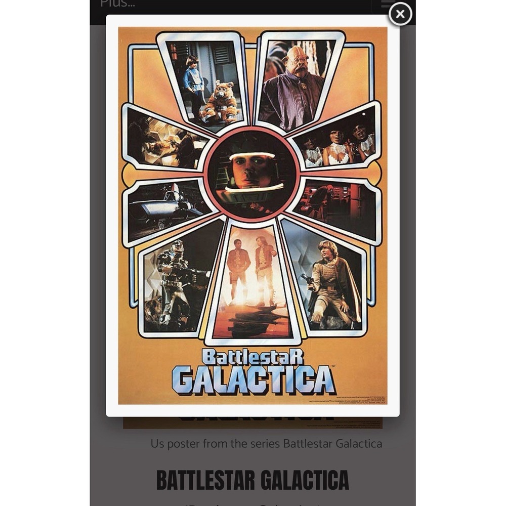 Vintage 1978 BATTLESTAR GALACTICA Collage Poster 20x28 Brand New